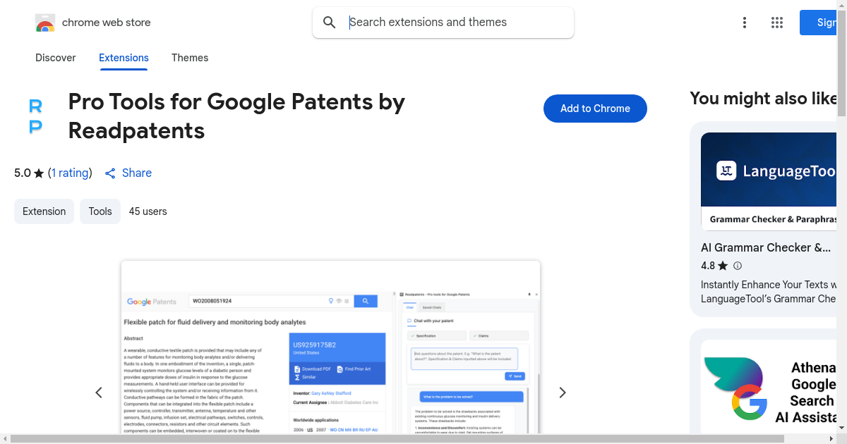 Pro tools for Google Patents